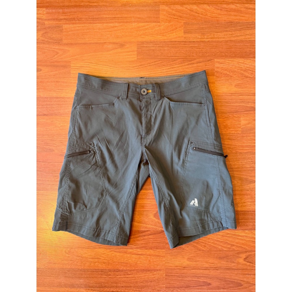 Eddie Bauer First Ascent Guide Shorts Mens 34 Gray #Hiking #Cargo Stretch Nylon